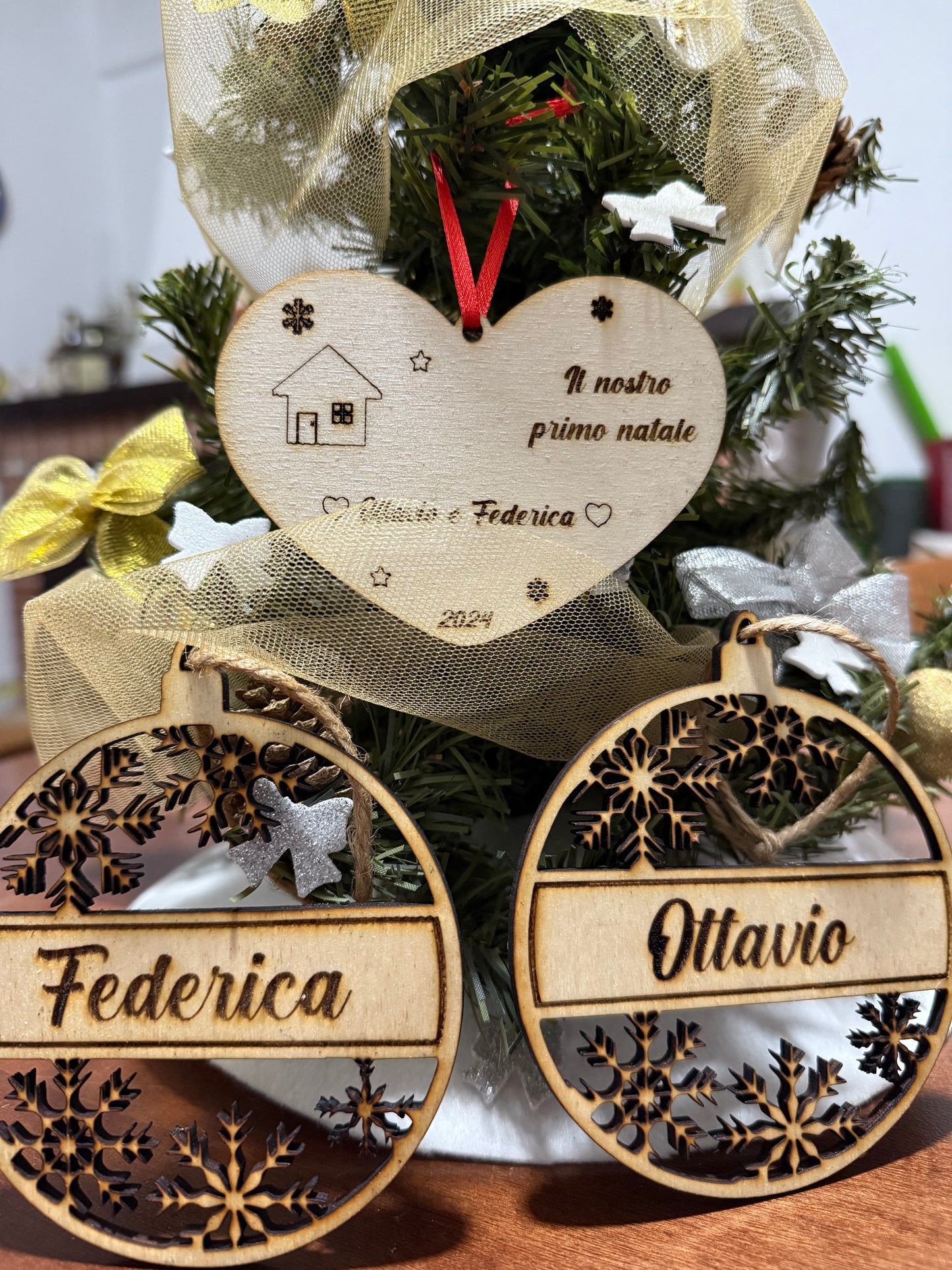 Addobbo a forma di cuore personalizzabile