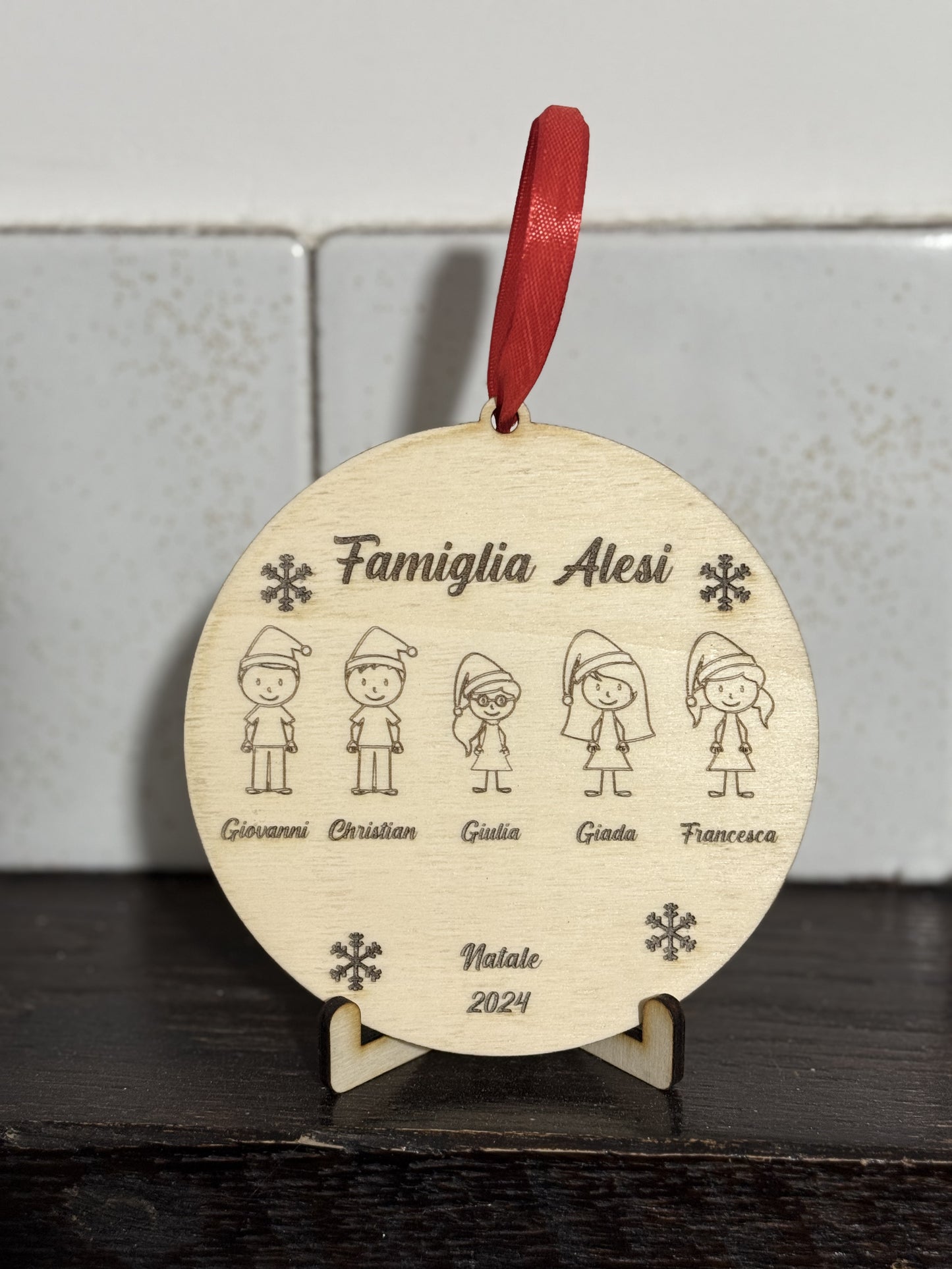 Pallina Famiglia Personalizzabile